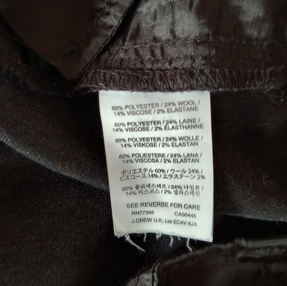 JCrew black pants size women's 2 - Picture 3 of 4